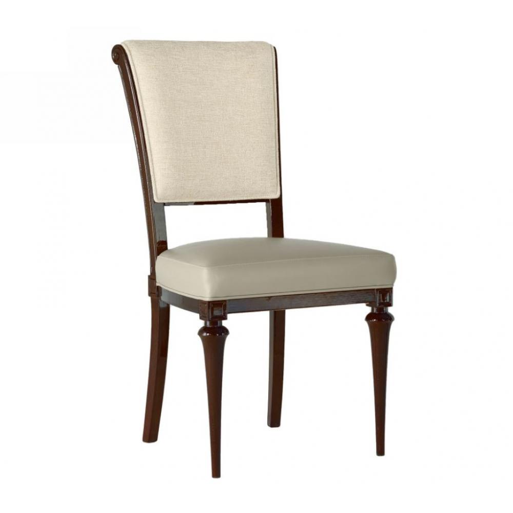 stolicka elegantna klasicka siroka pohodlna jedalenska stolicka kradnuta stolicka sivy hnedy leskly dreveny stol vila luxus salon exkluzivny nabytok obciansky.jpg